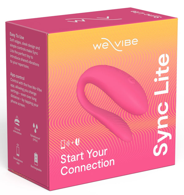 We-Vibe Sync Lite: vibratore di coppia sottile, si usa con l'app, Fucsia, foto 3