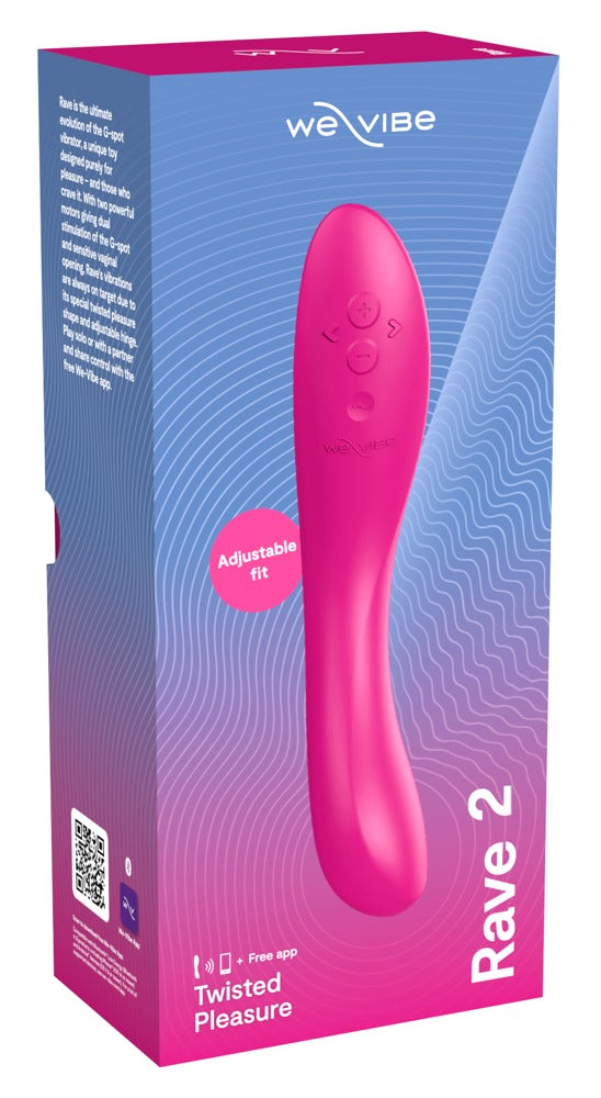 We-Vibe Rave 2: vibratore punto G a forma ruotata, 2 motori, Rosa, foto 7