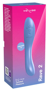 We-Vibe Rave 2: vibratore punto G a forma ruotata, 2 motori, Blu, foto 3