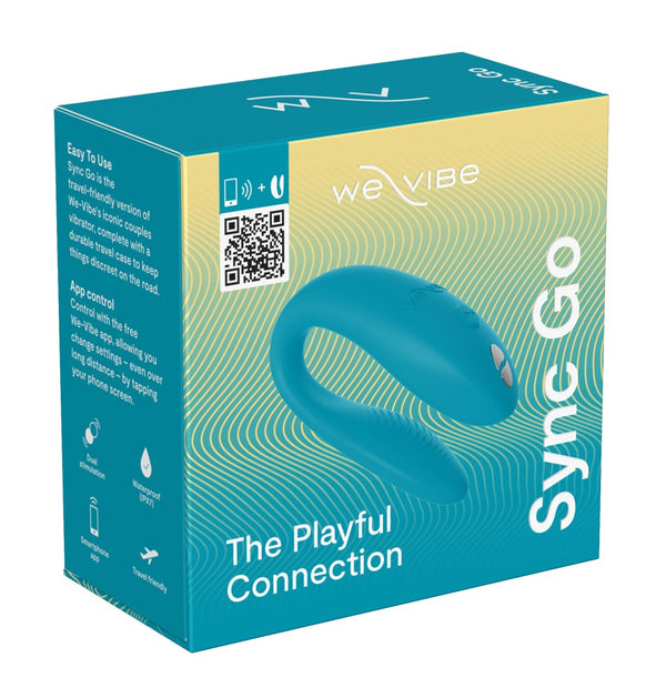 We-Vibe Sync Go: vibratore di coppia compatto e impermeabile, Turchese, foto 3
