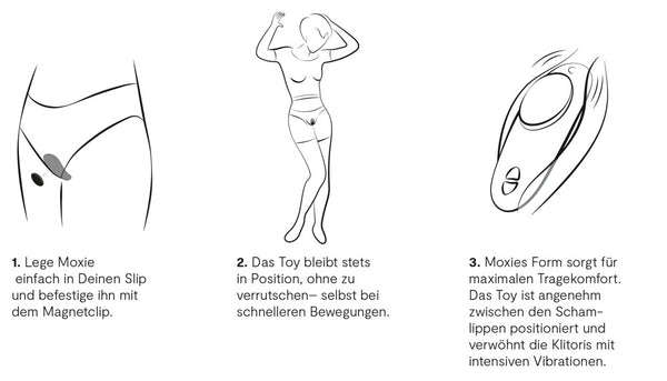 We-Vibe Moxie+: vibratore da mutandina con clip magnetica, Nero, foto 4