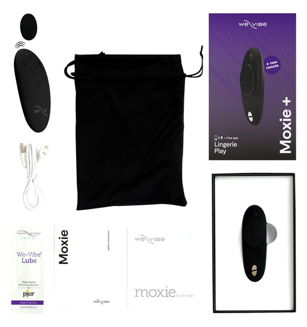 We-Vibe Moxie+: vibratore da mutandina con clip magnetica, Nero, foto 6