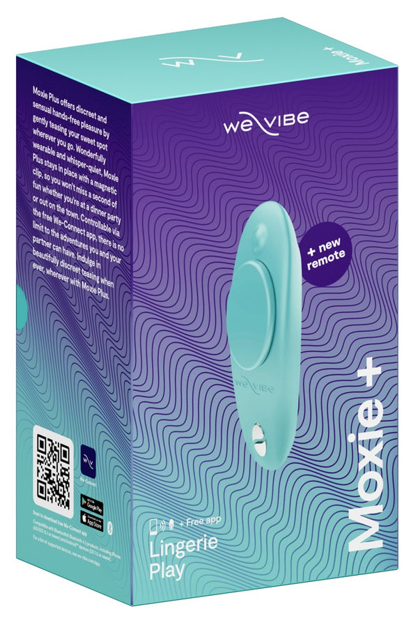 We-Vibe Moxie+: vibratore da mutandina con clip magnetica, Turchese, foto 3