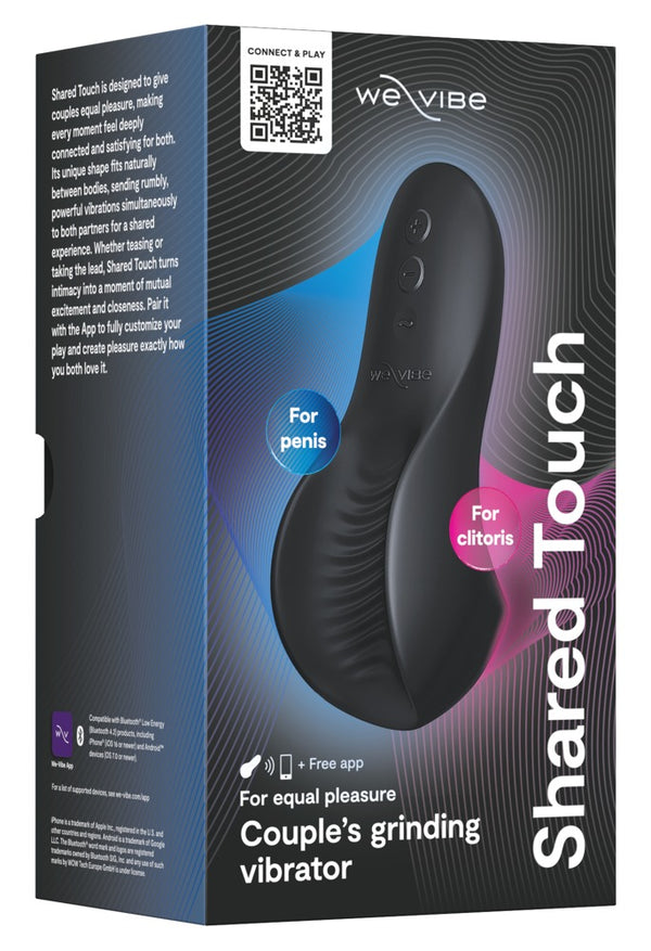 We-Vibe Shared Touch: vibratore da appoggio e masturbatore, Nero, foto 3
