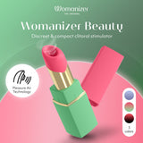 Womanizer Beauty: succhia clitoride a forma di rossetto, 6 livelli, Verde e rosa, foto 5