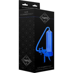 Elite Beginner Pump + free cockring - Blue