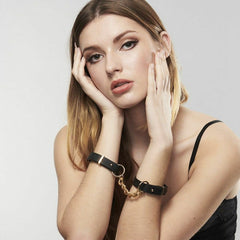 Maze Thin Cuffs Black