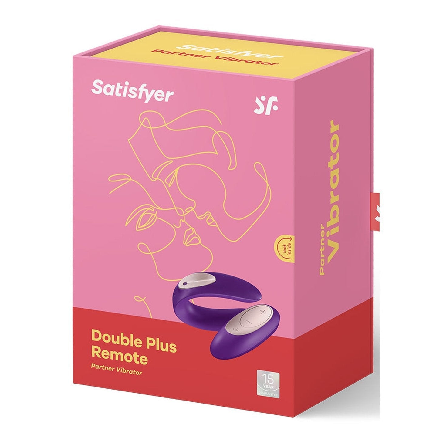 Double Plus Remote Partner Vibrator - Purple