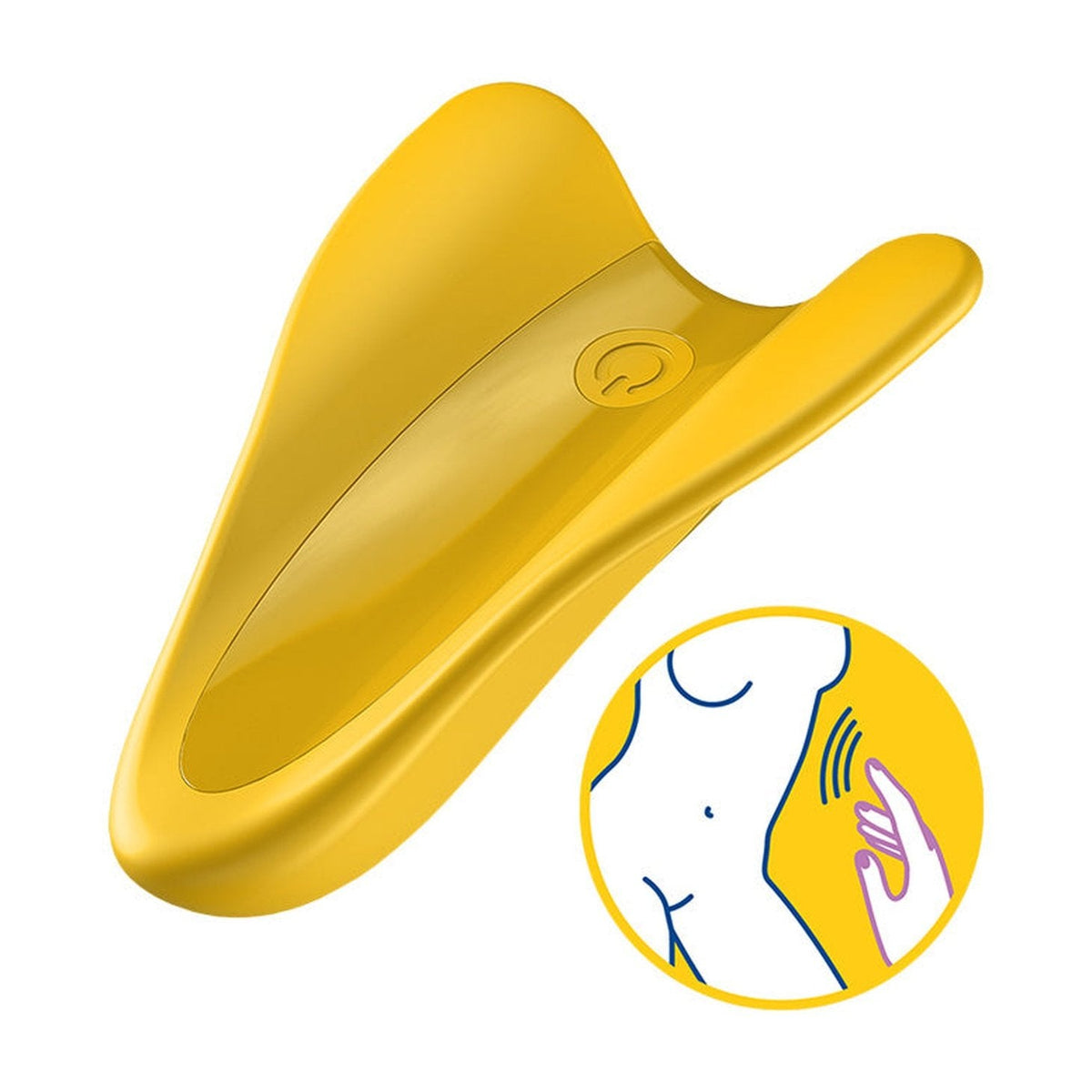 High Fly Finger Vibrator - Yellow