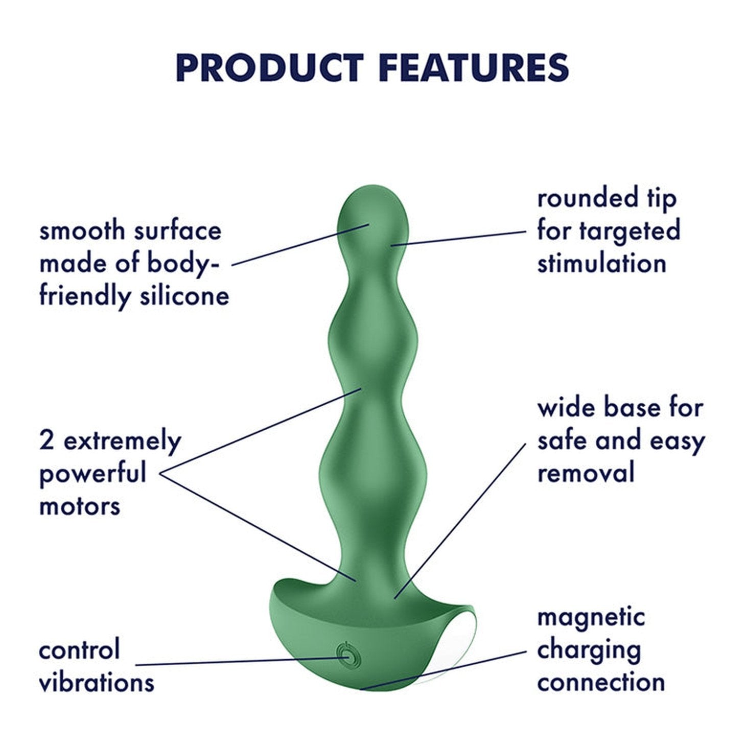 Lolli Plug 2 Vibrator - Green