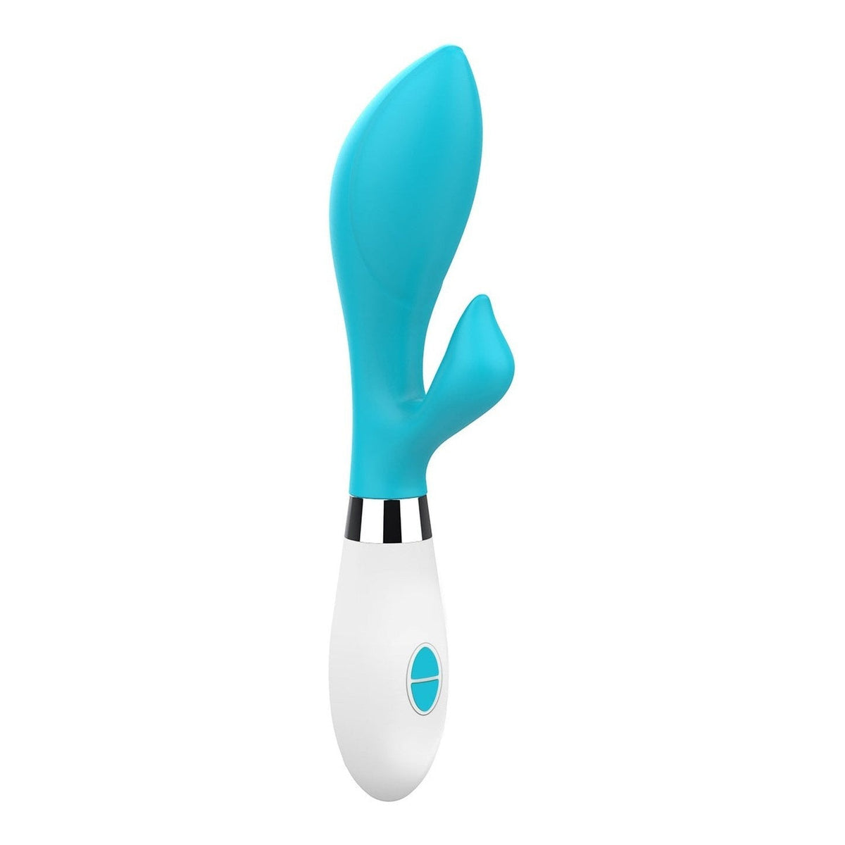 Achelois Vibratore Rabbit in Silicone con 10 vibrazione diverse - Azzurro