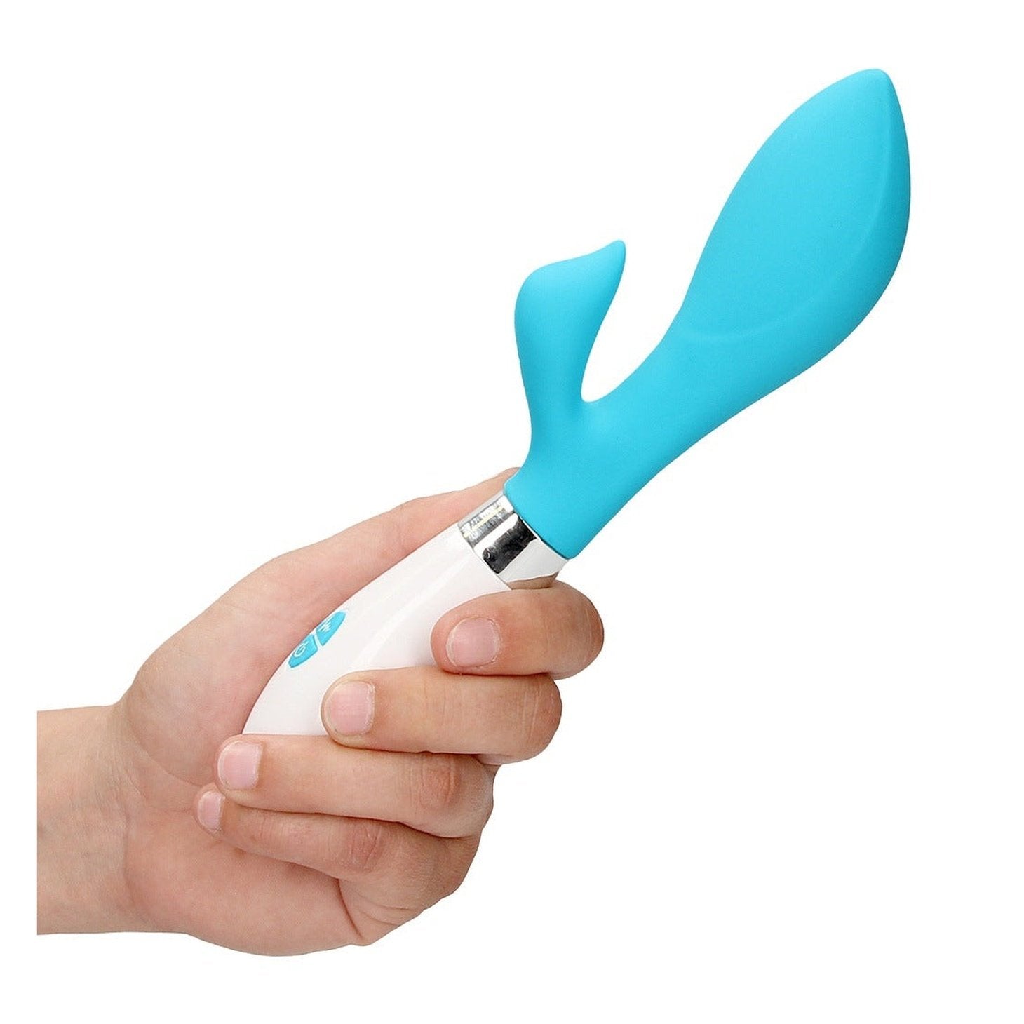 Achelois Vibratore Rabbit in Silicone con 10 vibrazione diverse - Azzurro