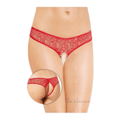 G-String Rosso con Apertura Inguinale Taglia M/L