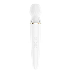 Double Wand-er Wand Vibrator - White