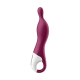 Vibratore Satisfyer A-Mazing 1 profilo laterale con anello di presa ergonomico in silicone