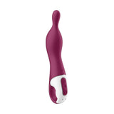 Vibratore Satisfyer A-Mazing 1 vista frontale con logo SF e controlli velocità