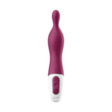 Vibratore Satisfyer A-Mazing 1 vista frontale con punta arrotondata e base comandi