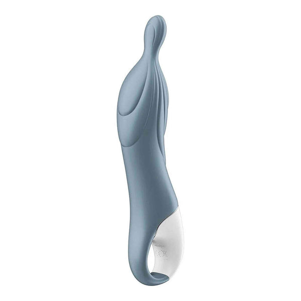 Vibratore punto A grigio chiaro curvilineo con marchi conformità CE e riciclo