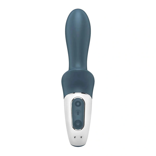 Pulsanti controllo vibratore anale inflabile Satisfyer Air Pump Booty 2 grigio scuro
