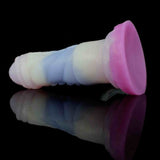 Dildo Alien I silicone texture righe verticali gradiente colori