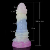 Dildo Alien I silicone dettagli spirale e misurazioni 20,5 cm