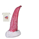 Dildo silicone rosa con sacchetto di stoffa YOGY