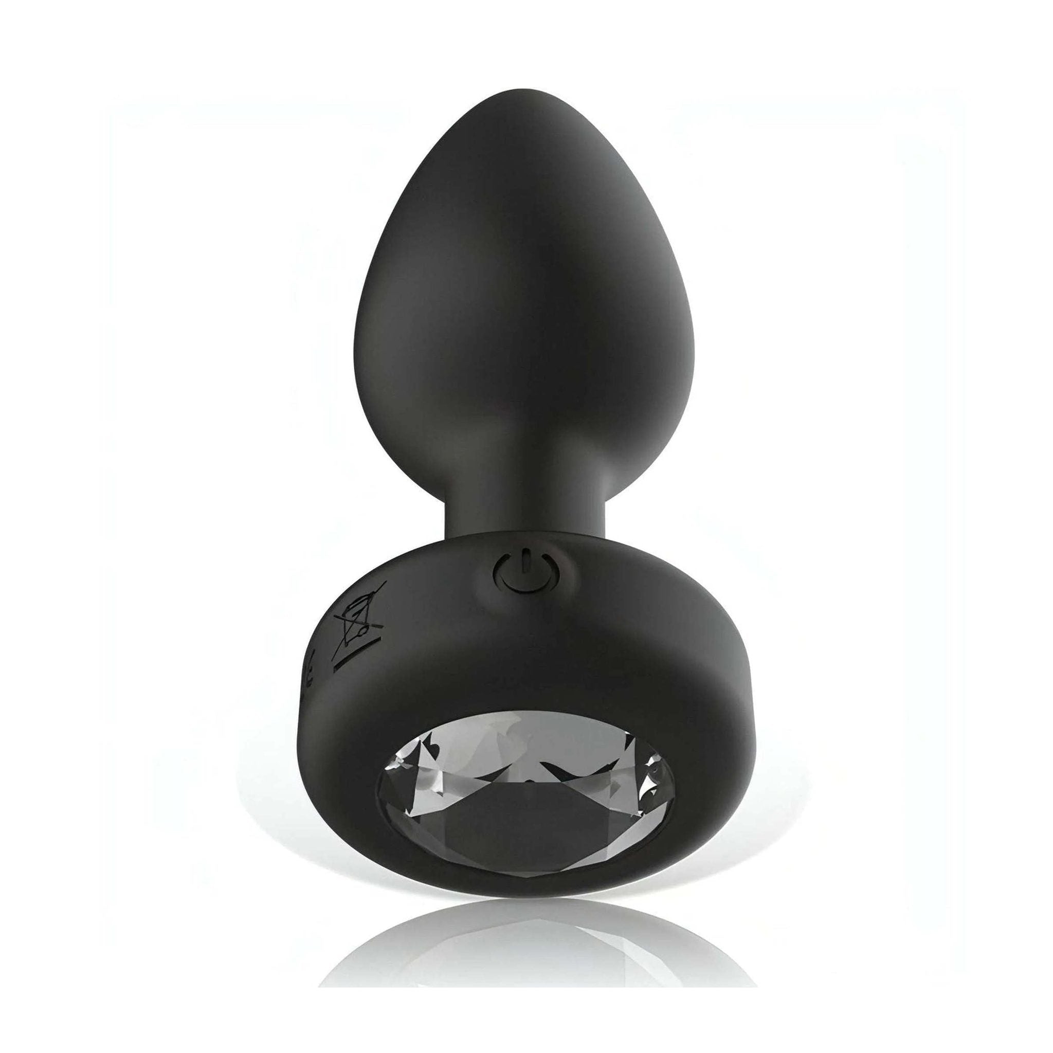 Anal Plug Vibrante con Diamantino e Telecomando Wireless - Silicone, Ricaricabile, Taglia M