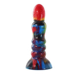 Dildo silicone mostro mitologico HikYuu I rosso e marbled blu nero verde