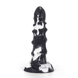 Dildo fantasy bestia mitologica nero lucido con macchie bianche marchio YOC