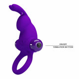 Anello Vibrante Rabbit in SIlicone con 10 vibrazioni