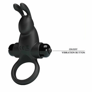 Anello Vibrante Rabbit in SIlicone con 10 vibrazioni