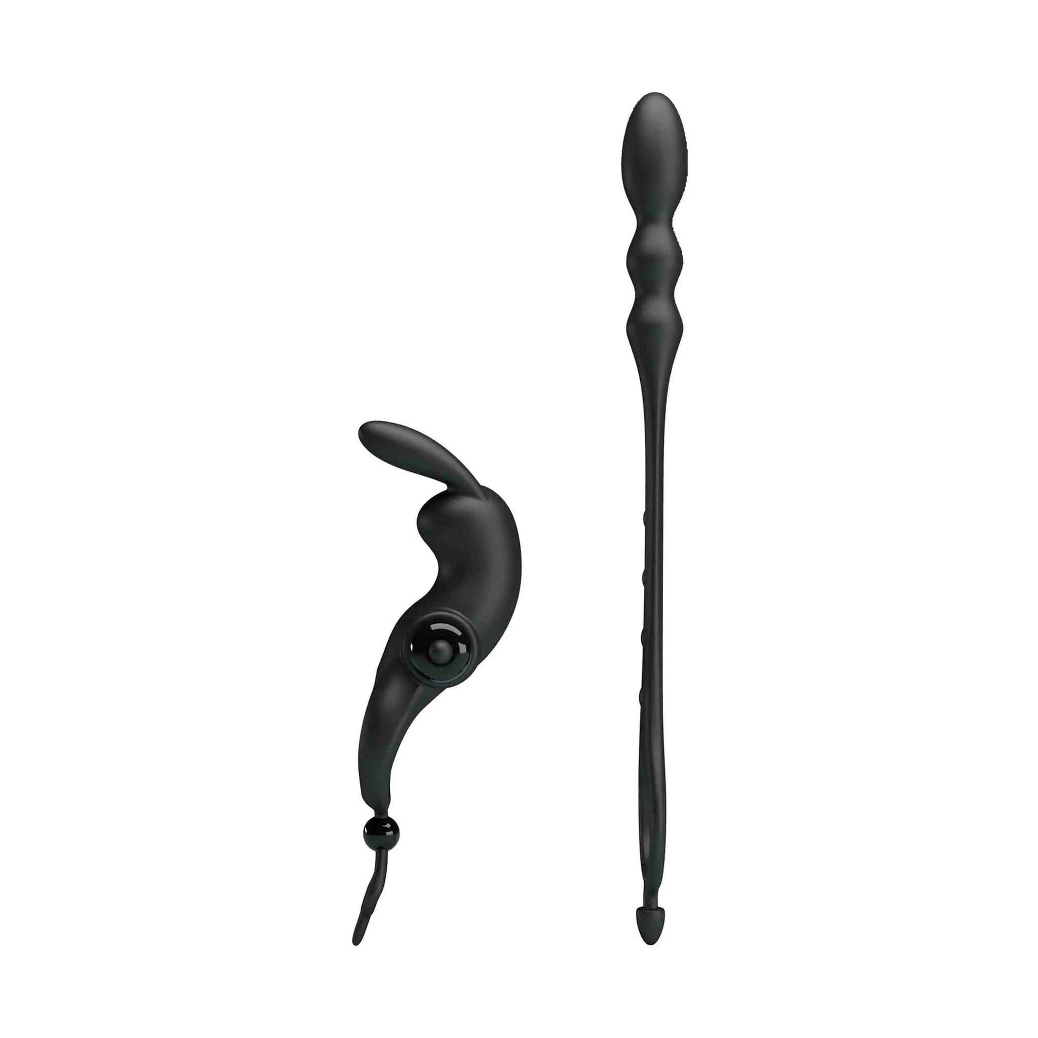 Anello Vibrante con Coniglietto Clitorideo e Stimolatore Anale