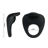 Anello Vibrante in SIlicone con Linguetta Clitoridea
