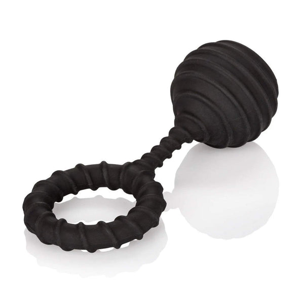 Anello fallico con pesetto 110 gr. Weighted Ring Large - Nero