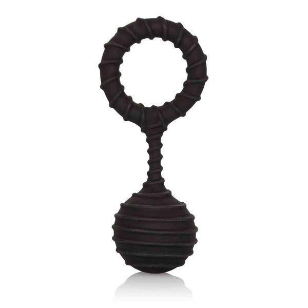 Anello fallico con pesetto 110 gr. Weighted Ring Large - Nero