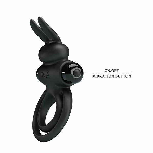 Anello in Silicone Pene e Testicoli con stimolatore clitorideo