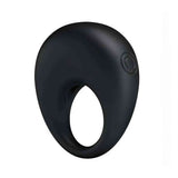 Anello fallico nero in silicone finitura opaca apertura ovale