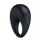 Anello vibrante nero design ergonomico sezione spessa controllo