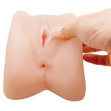 Profondità apertura vaginale dimostrata su masturbatore silicone Anthea