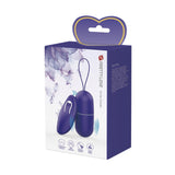 Scatola Arvin Ovetto Vibrante Wireless viola con telecomando e icone funzionalità