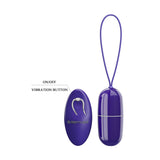 Ovulo vibrante wireless viola con telecomando e pulsanti ON/OFF vibrazione