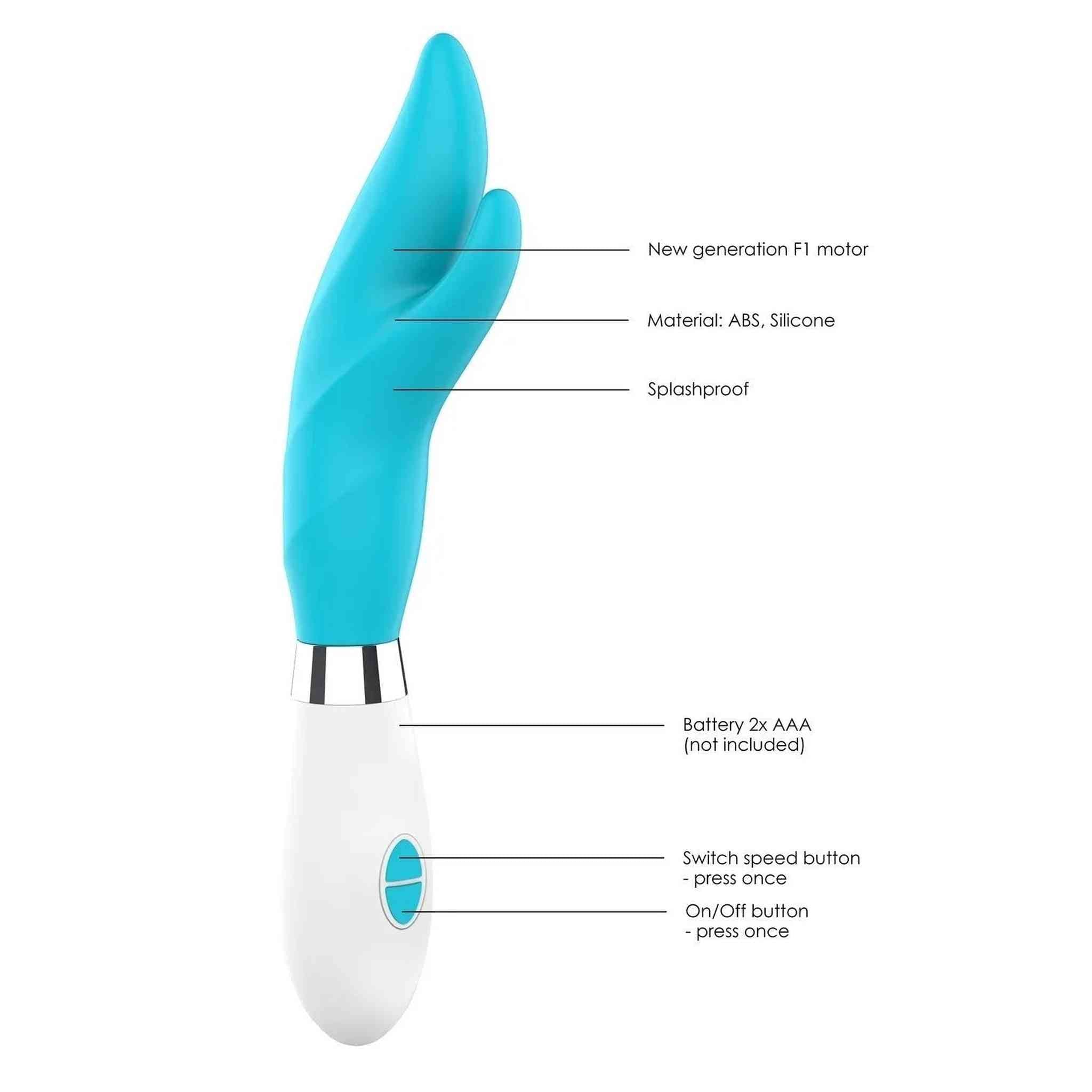 Athos Vibratore Rabbit Azzurro