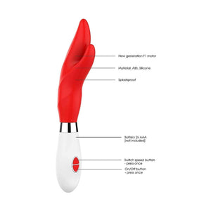 Athos Vibratore Rabbit Rosso