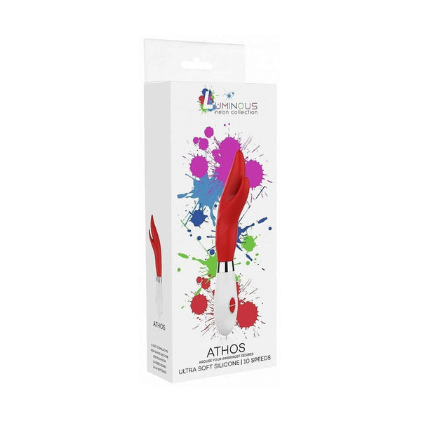Confezione vibratore Athos neon collection in silicone ultra soft 10 velocità
