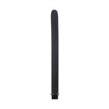 Attacco ad ugello doccia nero in silicone morbido 24.5 cm con filettatura metallica