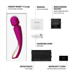 LELO Smart Wand 2 - Large, Deep Rose