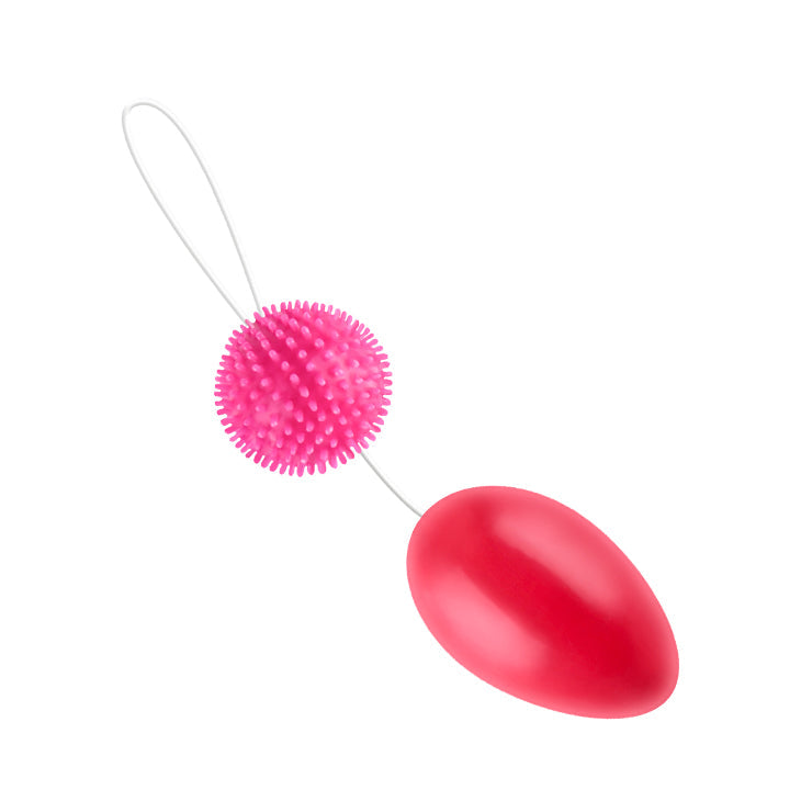 Palline Anali/Vaginali con rilievi stimolanti - Rosa