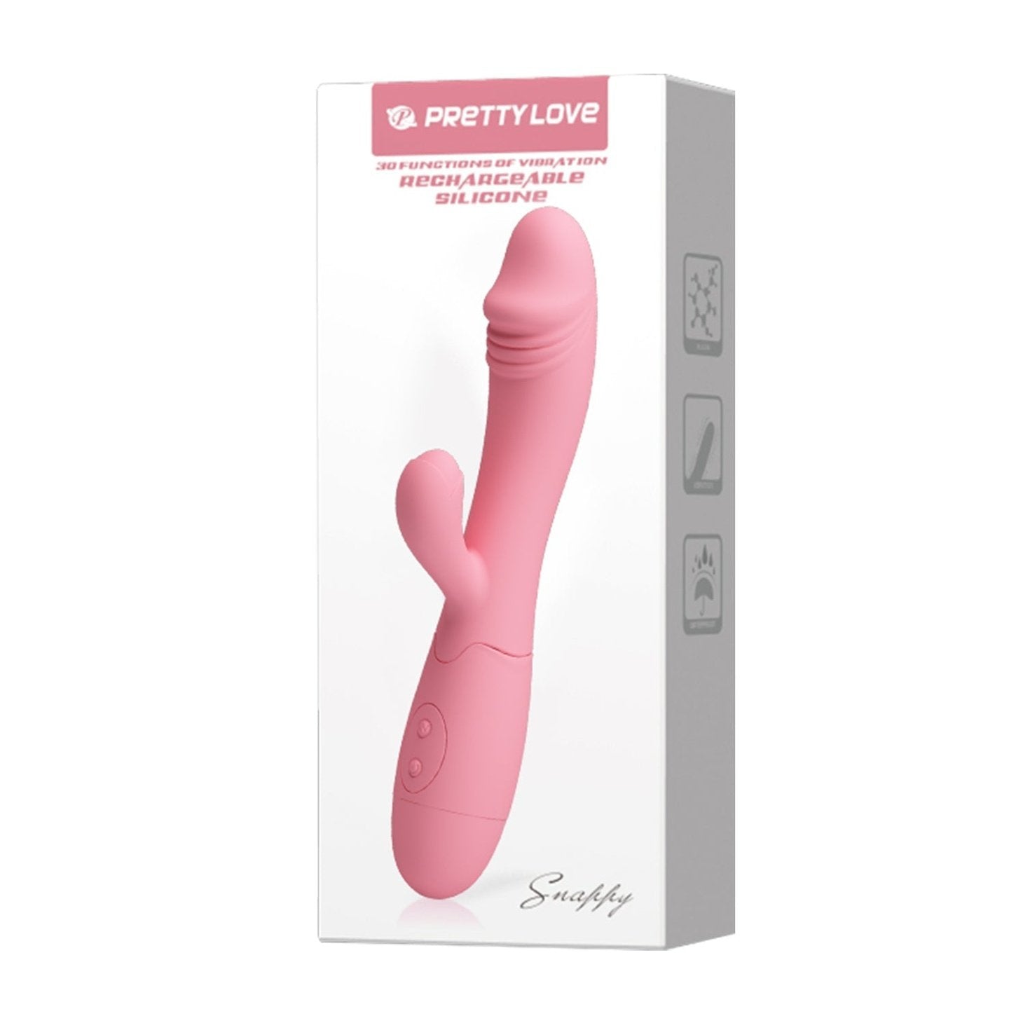 Snappy Vibratore Rabbit Ricaricabile con 30 diverse modalità di vibrazione