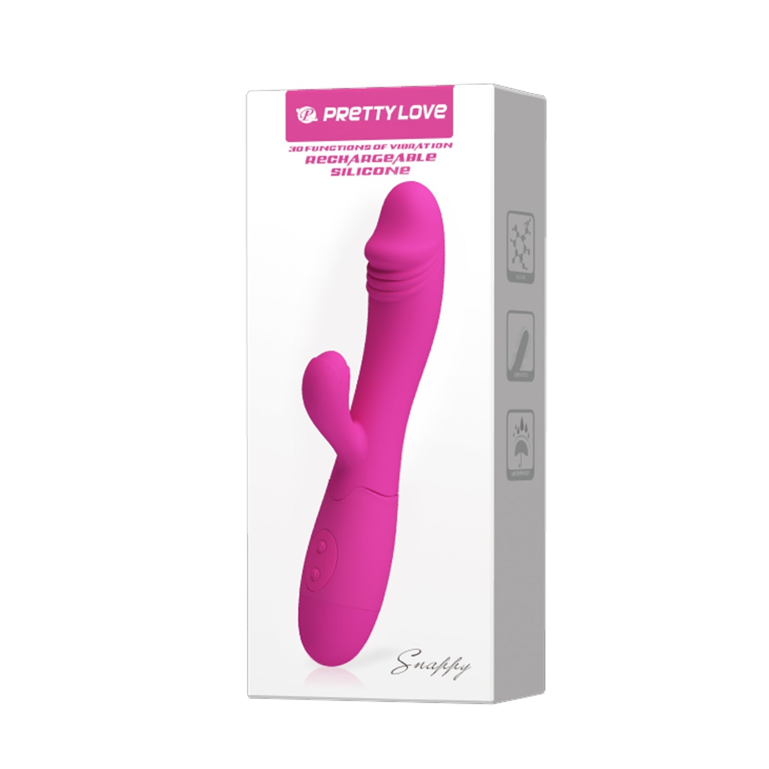 Snappy Vibratore Rabbit Ricaricabile con 30 diverse modalità di vibrazione