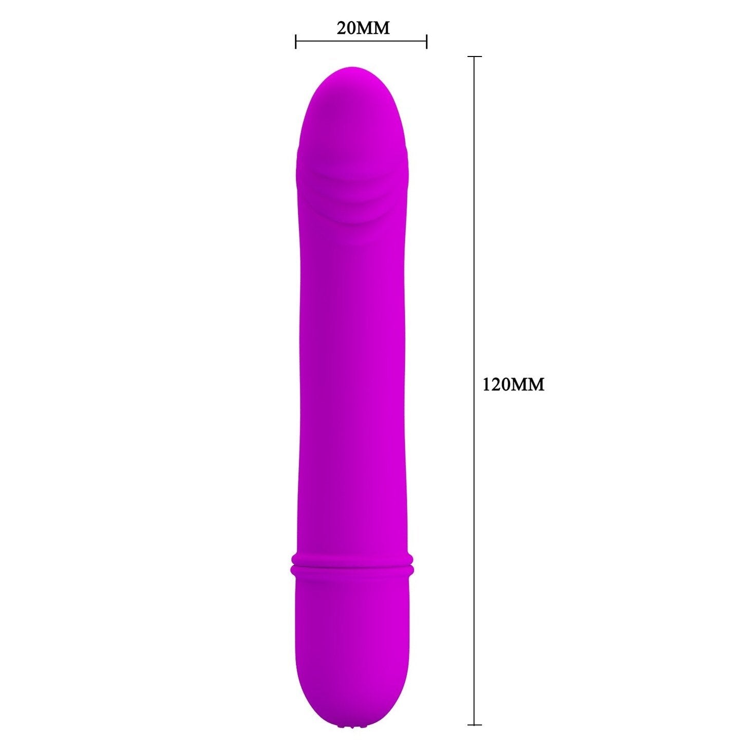 Vibratore Design in Silicone con richiamo alla forma del pene - 10 potenti vibrazioni